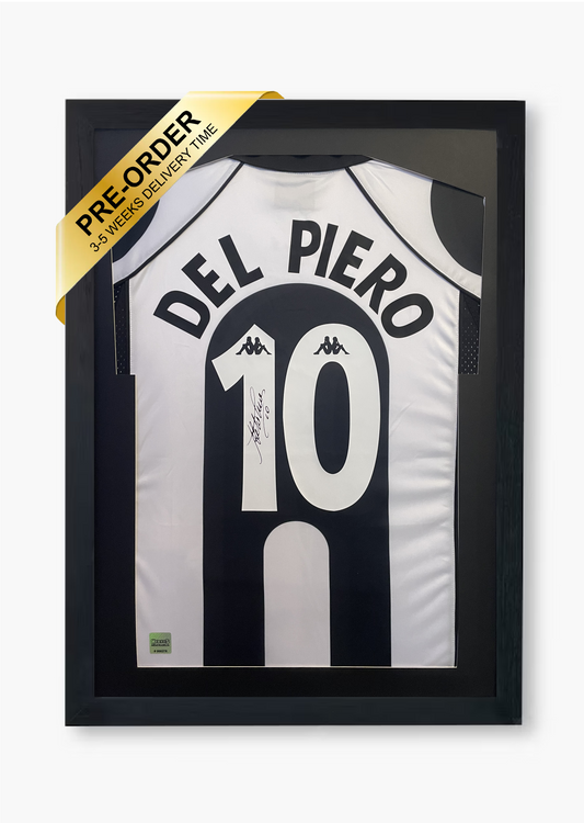 Alessandro Del Piero Juventus 1997/98 Signed Framed Home Shirt with COA