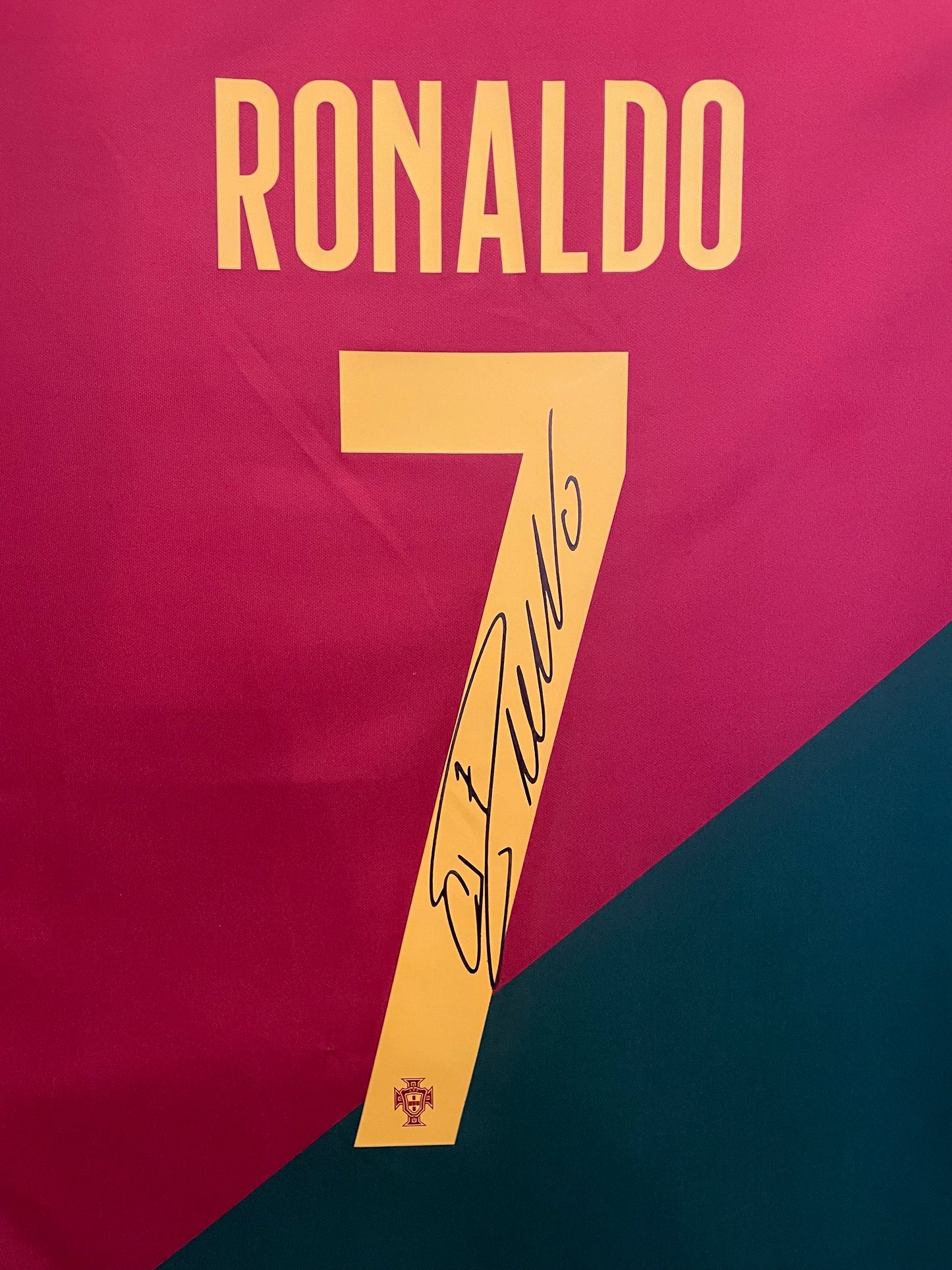 Cristiano Ronaldo Signed Portugal 2022/23 Framed World Cup Home Shirt with COA