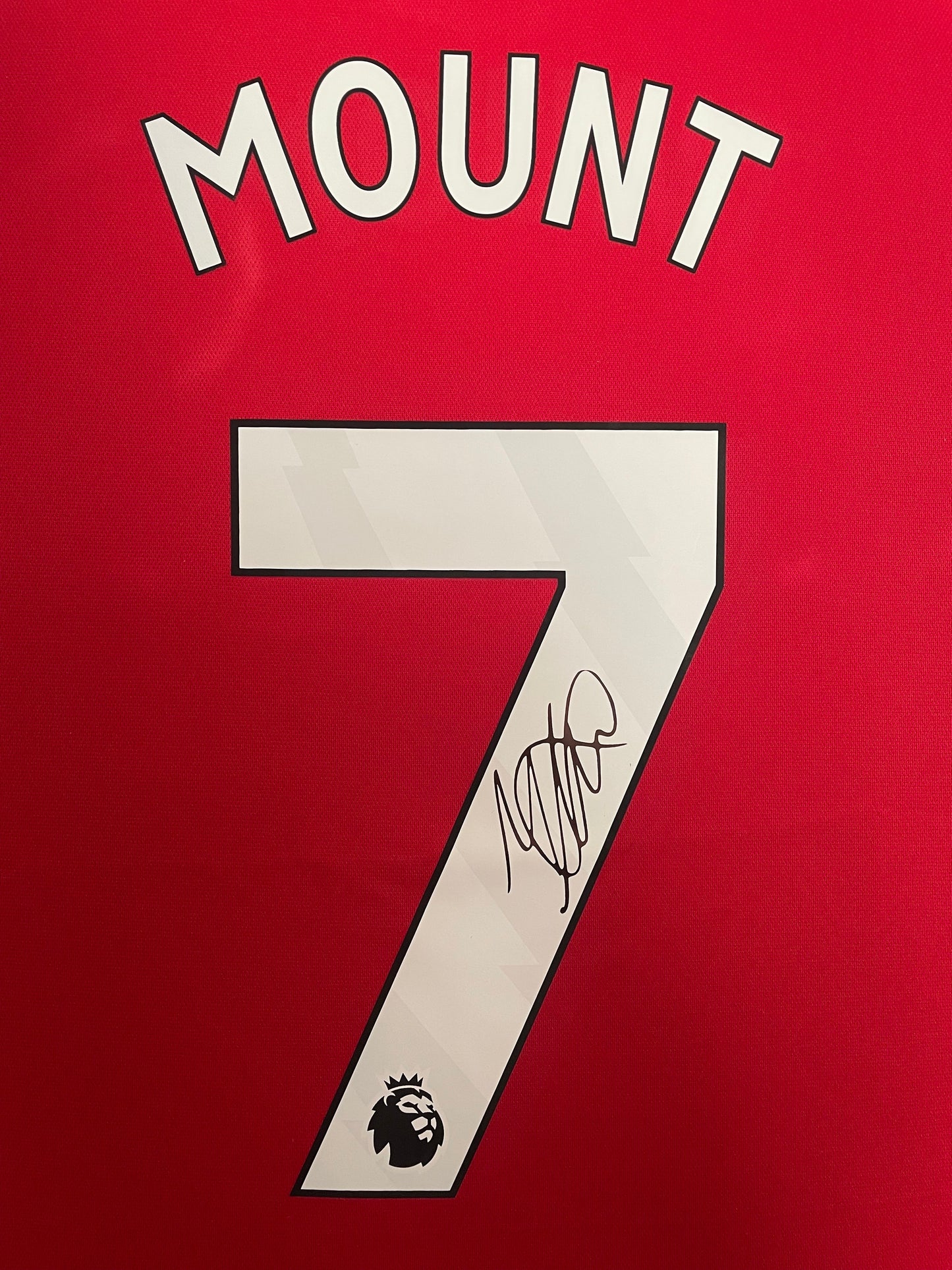 Mason Mount Signed Manchester United 2023/24 Framed Home Shirt with COA