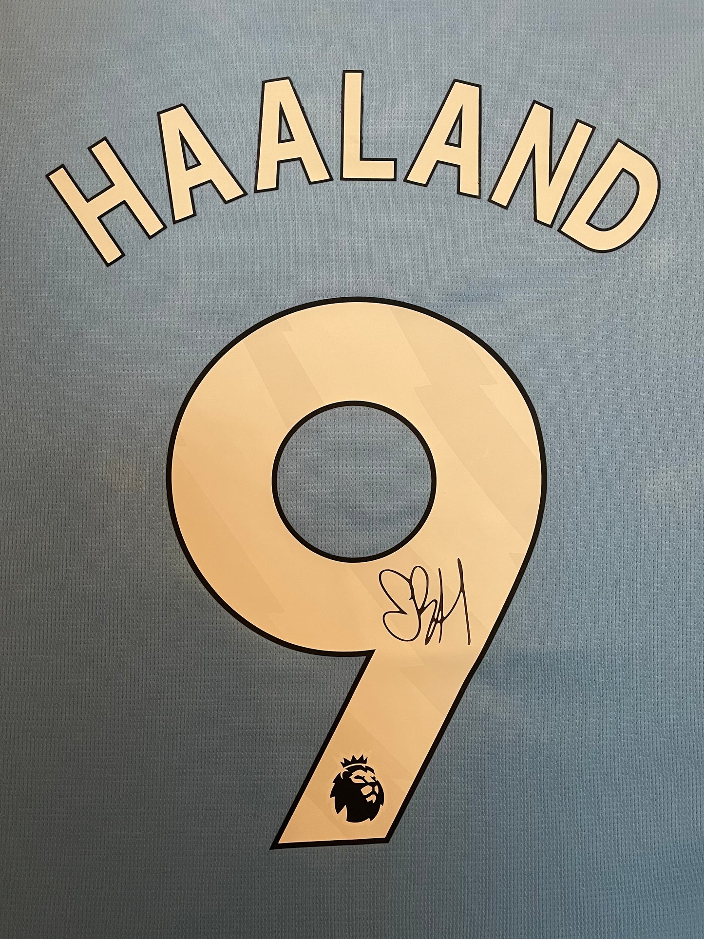 Erling Haaland Signed Manchester City 2023/24 Framed Home Shirt with COA