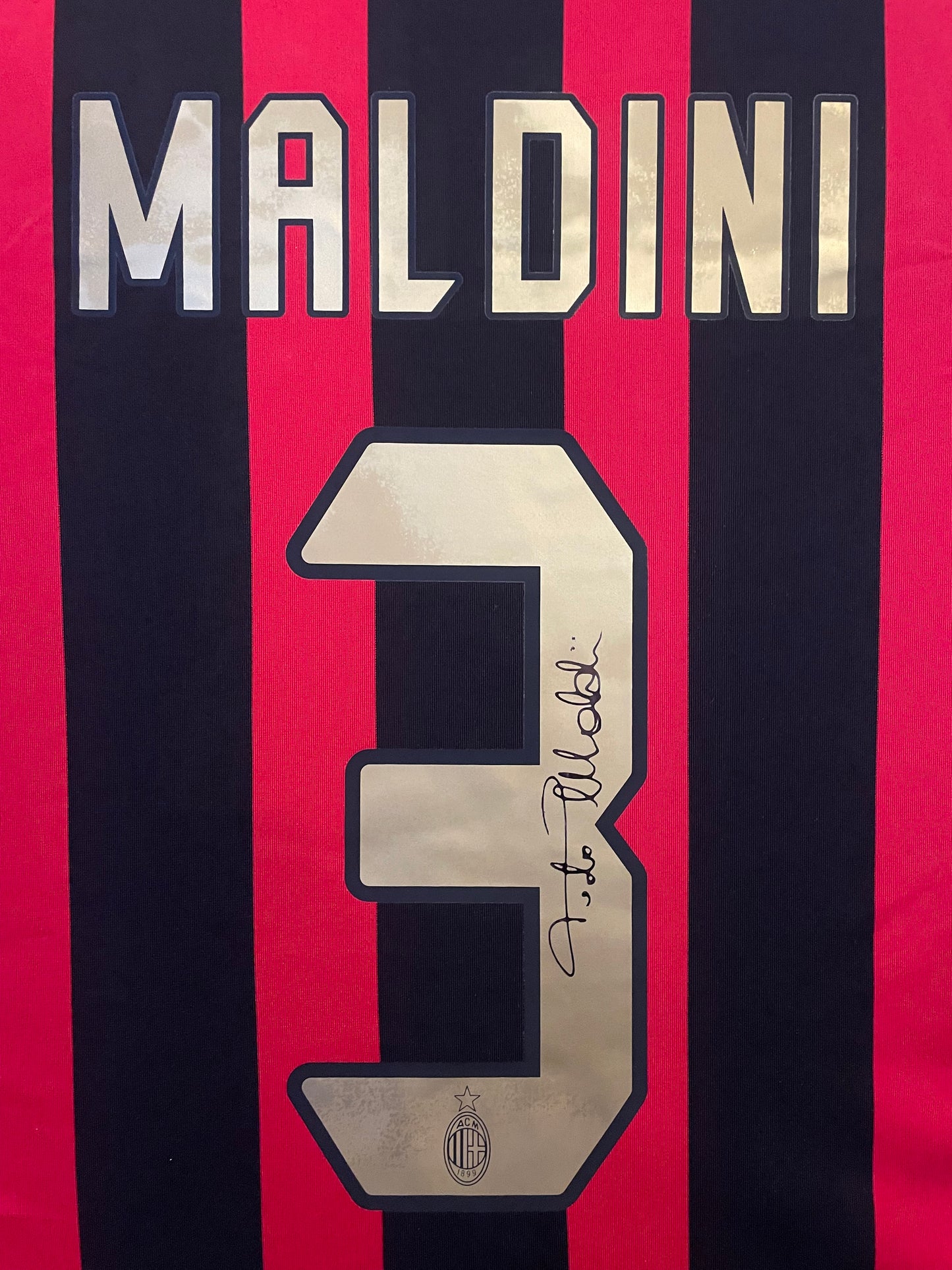 Paolo Maldini AC Milan 2006/07 Signed Framed Home Shirt with COA