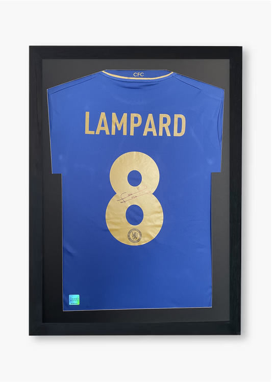 Frank Lampard Signed Chelsea 2012/13 Framed Home Shirt with COA