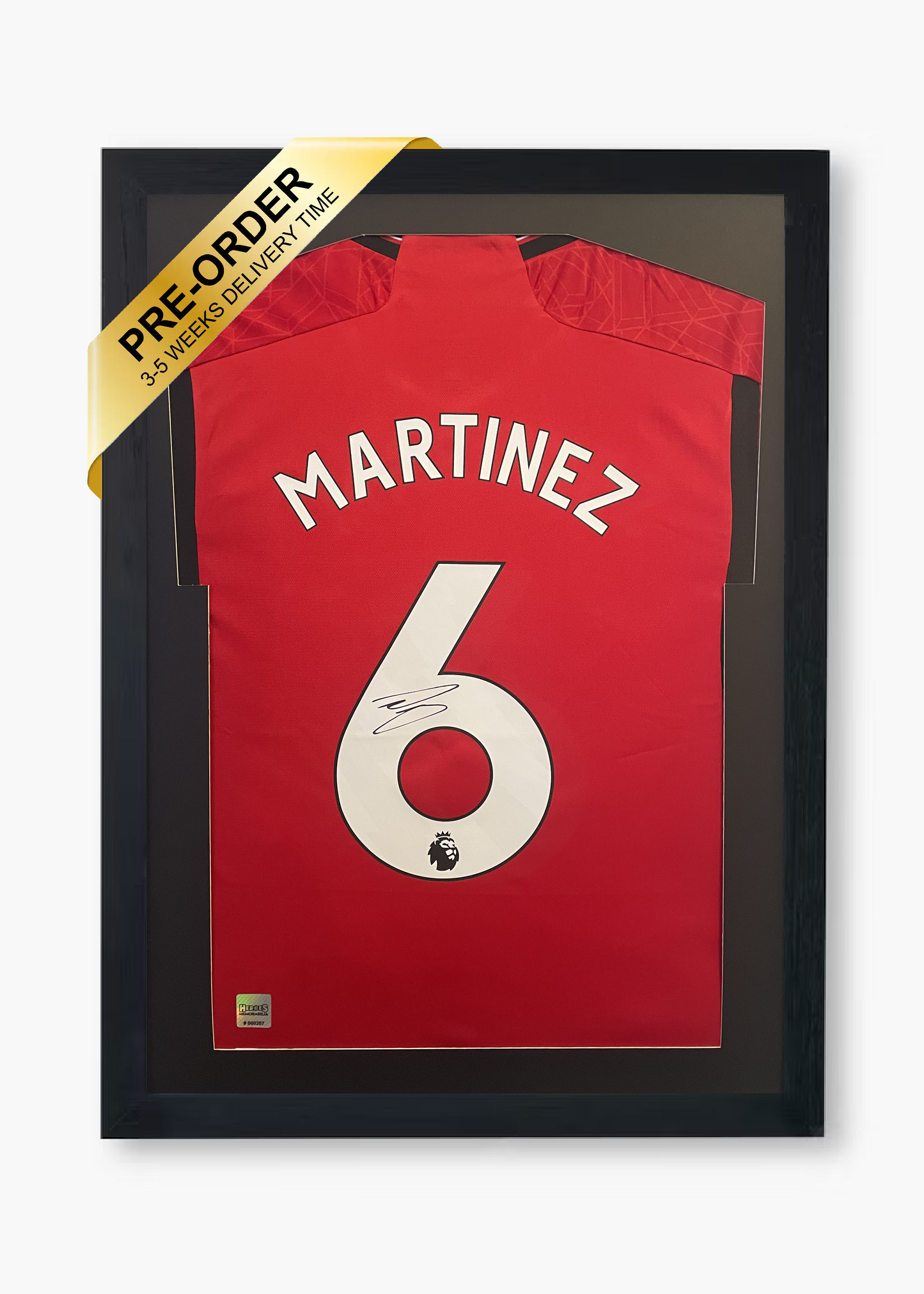 Lisandro Martinez Signed Manchester United 2023/24 Framed Home Shirt with COA