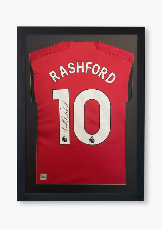 Marcus Rashford Signed Manchester United 2023/24 Framed Home Shirt with COA