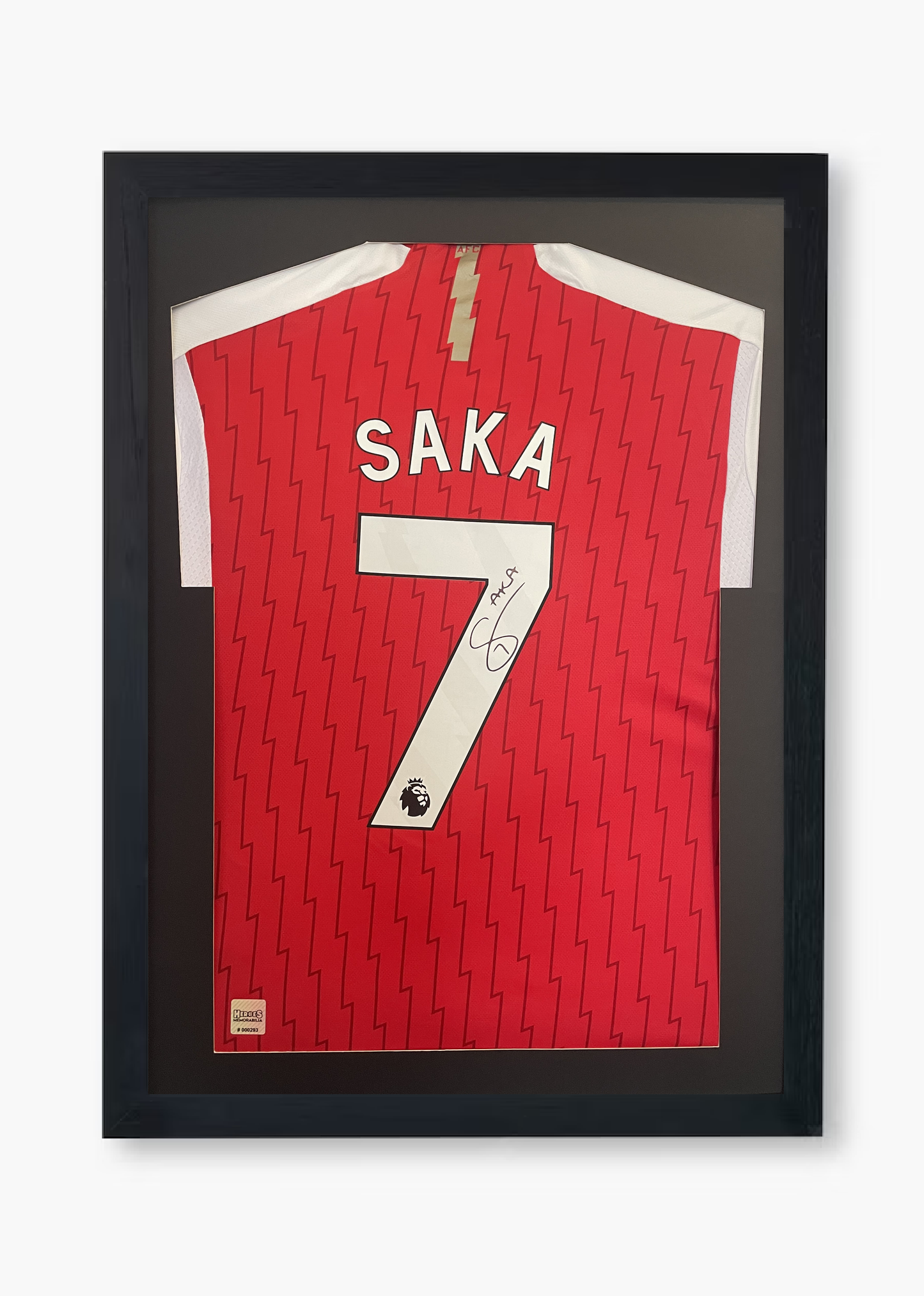 Bukayo Saka Signed Arsenal 2023/24 Framed Home Shirt with COA